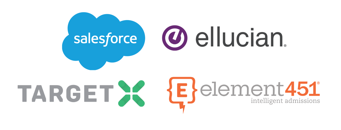 Salesforce, Ellucian, TargetX, Element451